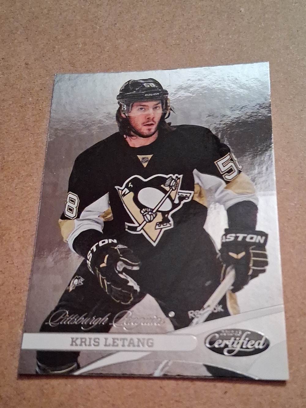 Kris Letang Pittsburgh Penguins Hockey Card - Black & Gold
